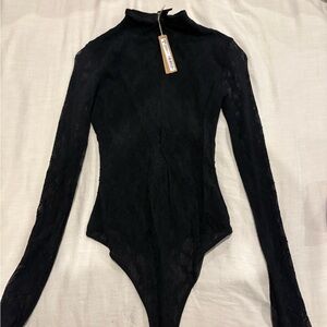 Skims Black Lace Bodysuit
